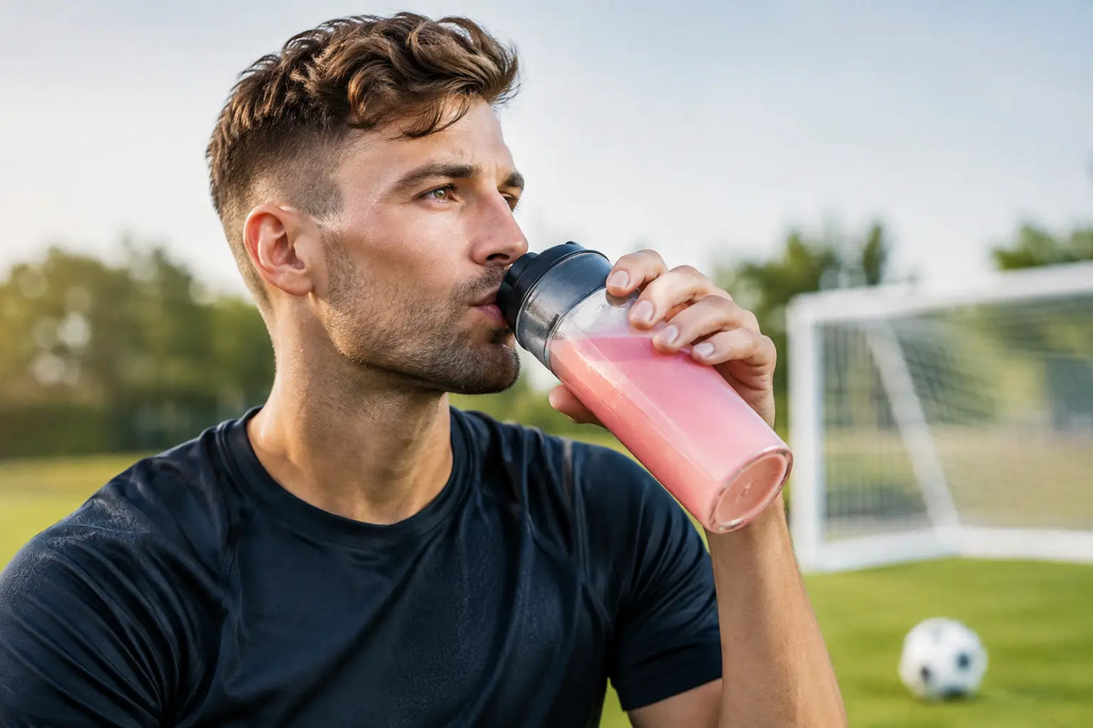 Pre Game Pulver Geschmackstest für Fußballer