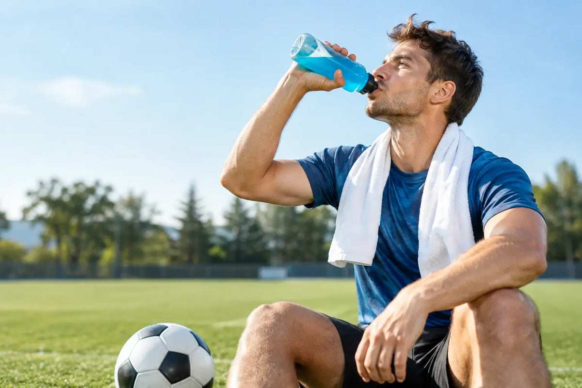 Isotonisches Getränk für Fußball: Richtig trinken